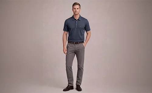 Seamless polo garment